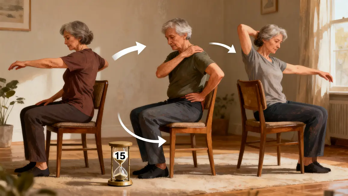 exercices yoga sur chaise en quinze minutes