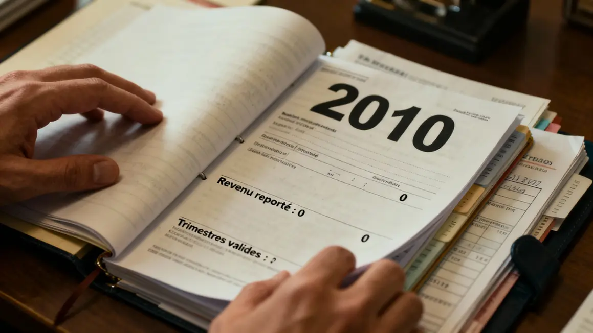 Feuille relevé retraite 2010 trimestres zéro