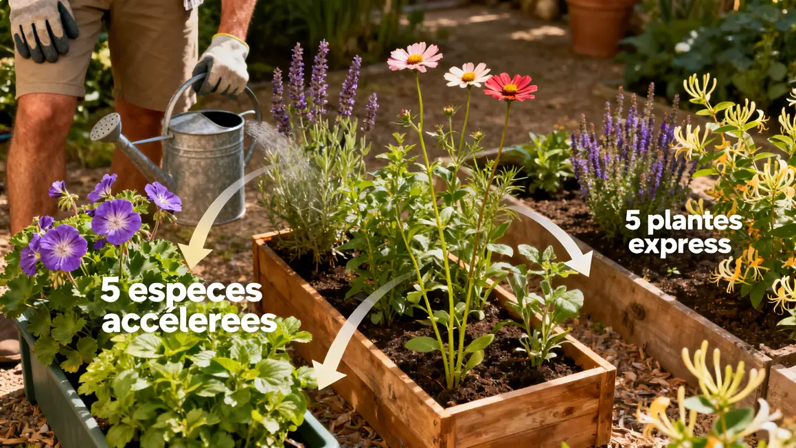 5 plantes à pousse rapide en bacs et massifs fleuris