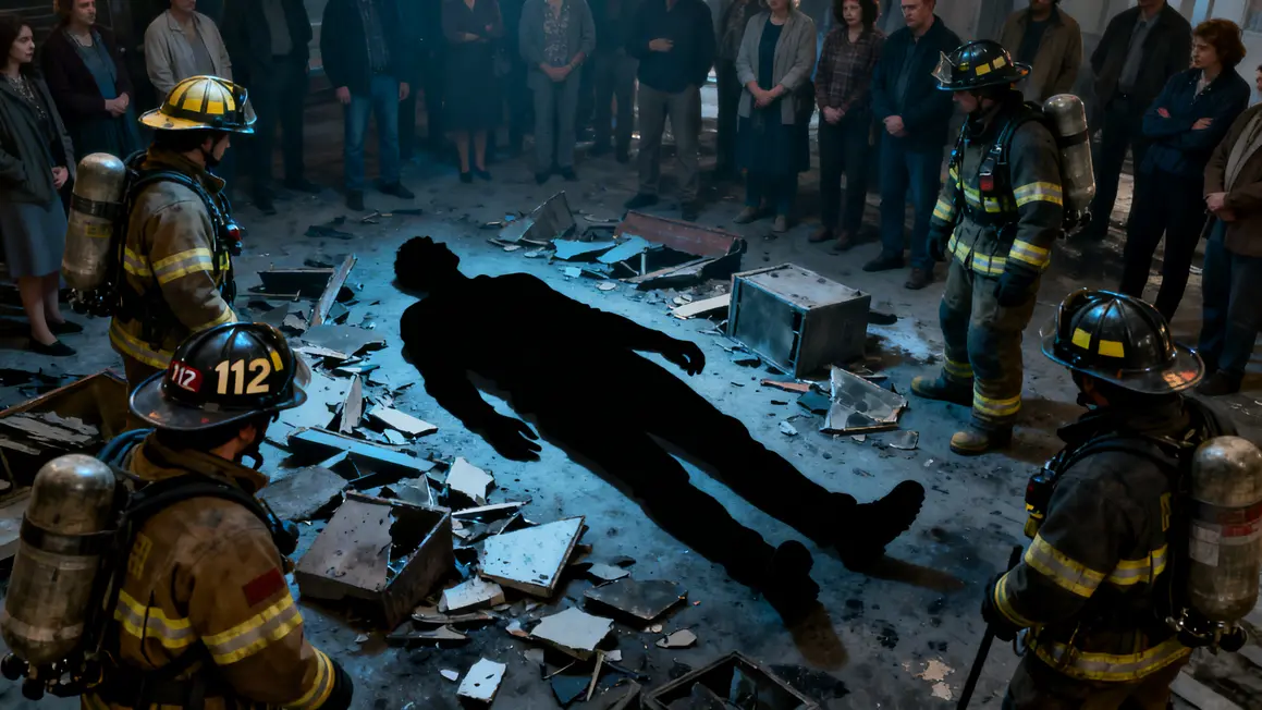 Pompiers secourant victime accident déchetterie