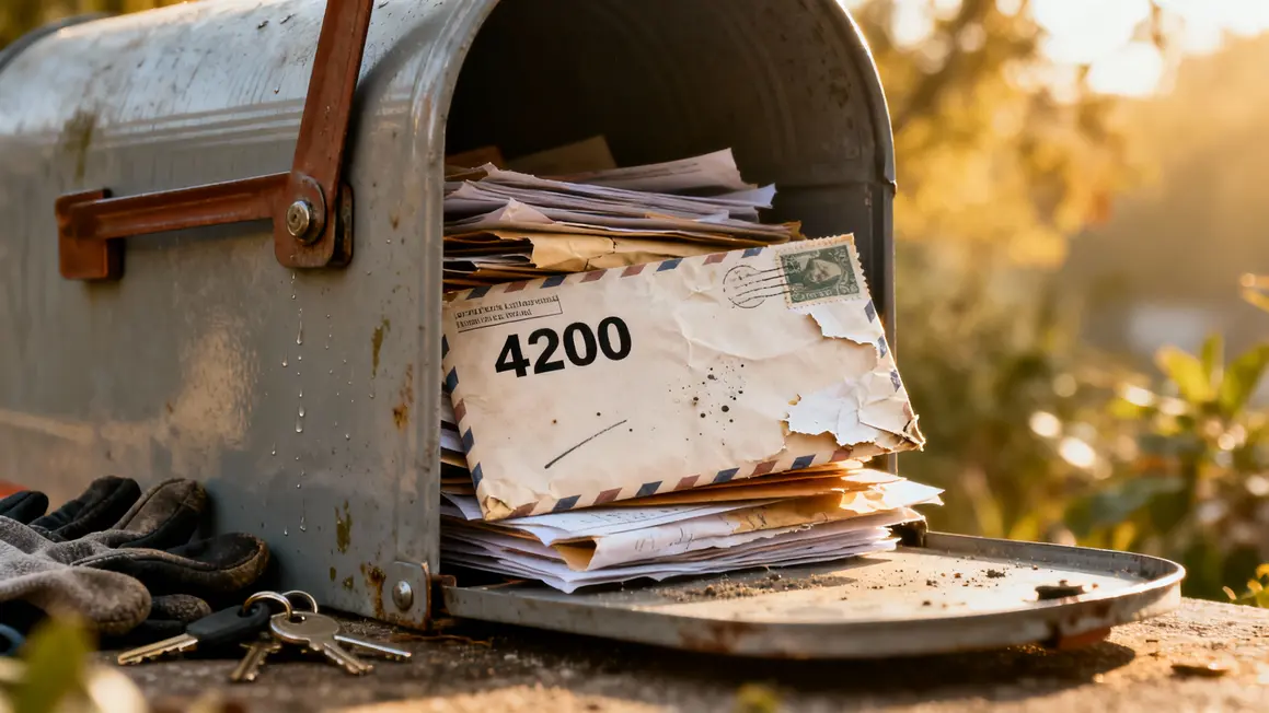 Boite aux lettres débordante, enveloppe 4200 aidant administratif