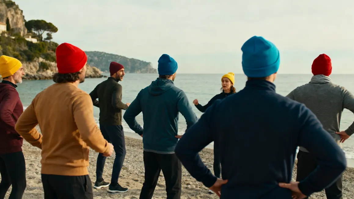 Groupe baignade hivernale liens plage