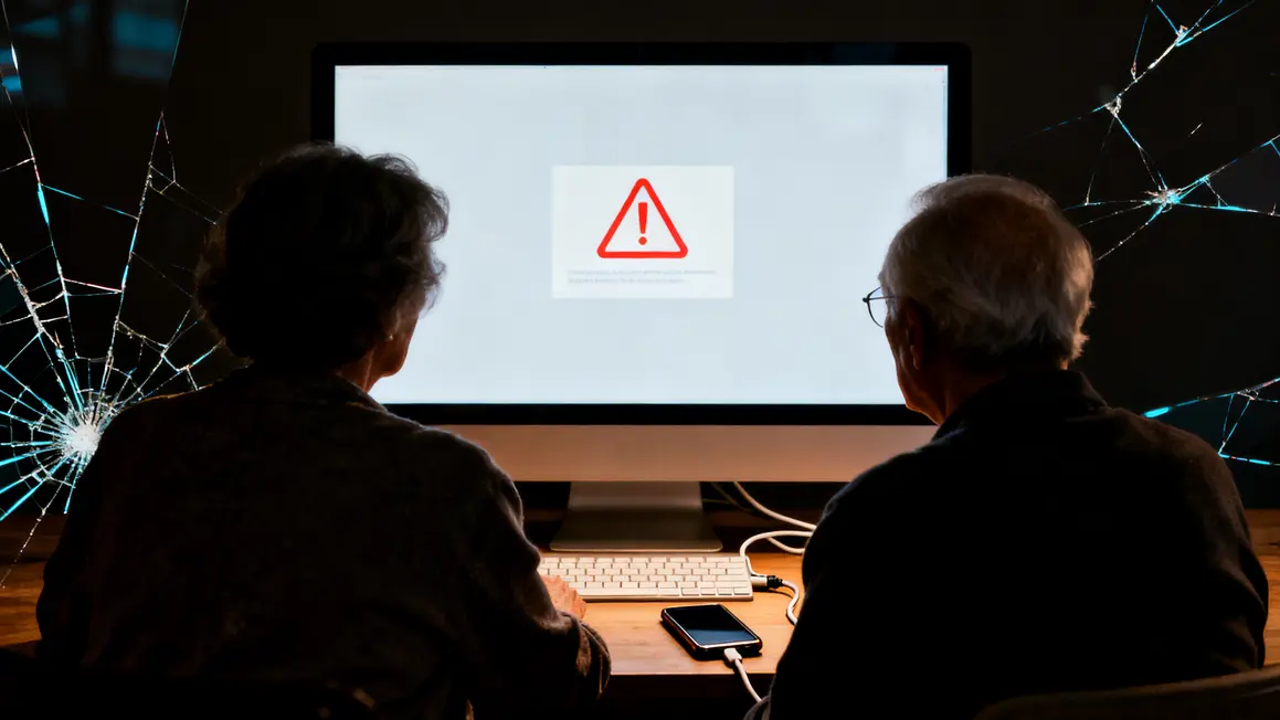 Seniors devant ordinateur, alerte arnaques, fracture numerique