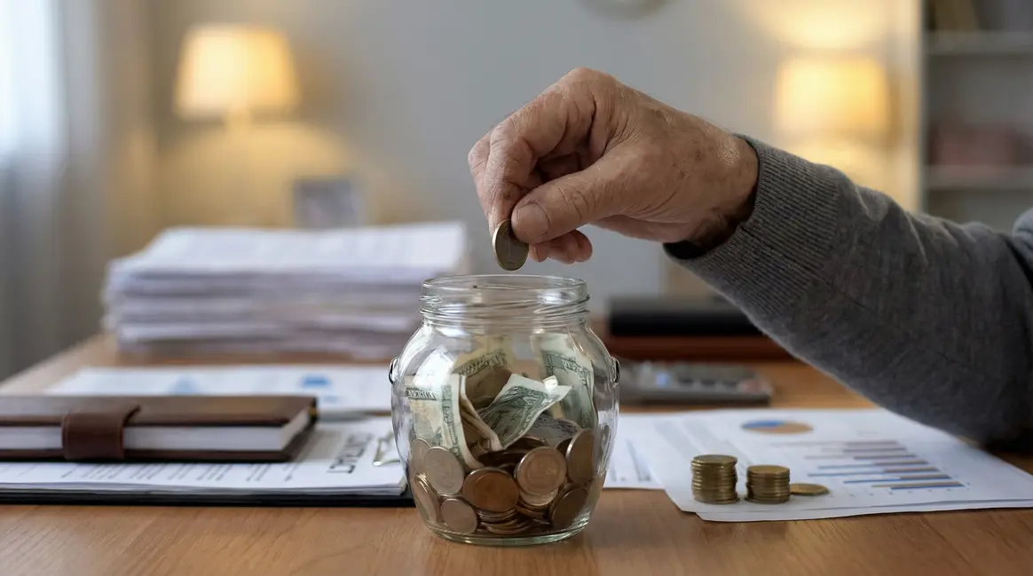 Main depose piece tirelire contrats assurance vie