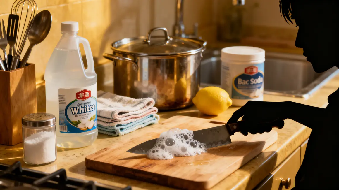 nettoyage rouille outil vinaigre bicarbonate citron sel