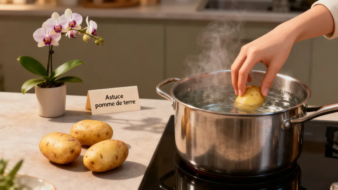 Decoction pomme de terre soin maison orchidee
