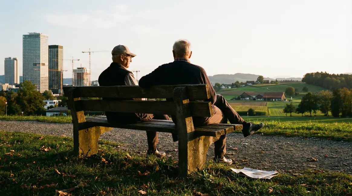 Seniors sur un banc, diversité sociale et défis retraite