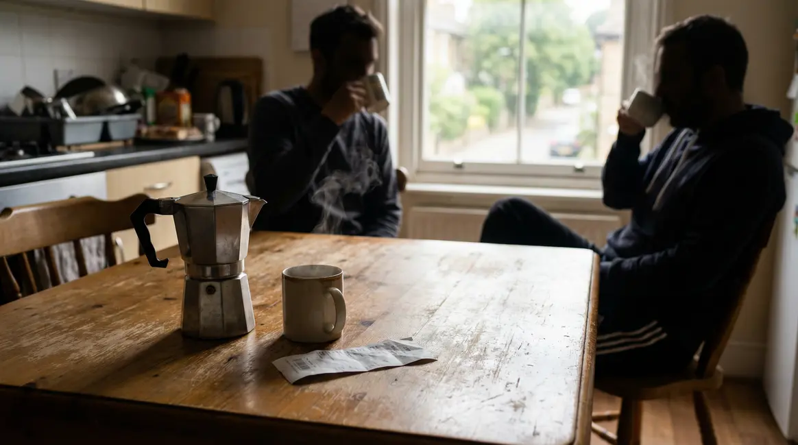 cafe matin ticket inflation sur table cuisine
