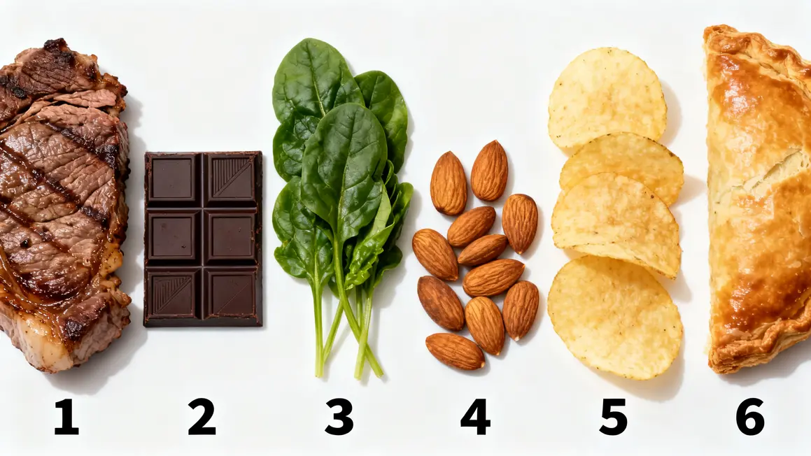 Six aliments riches en oxalate à surveiller