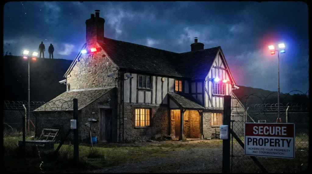 Maison campagne cambriolage nuit securite domestique