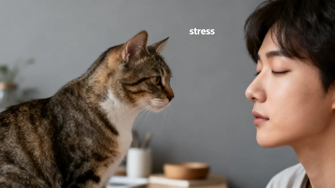 chat stress meconnait apaisement humain