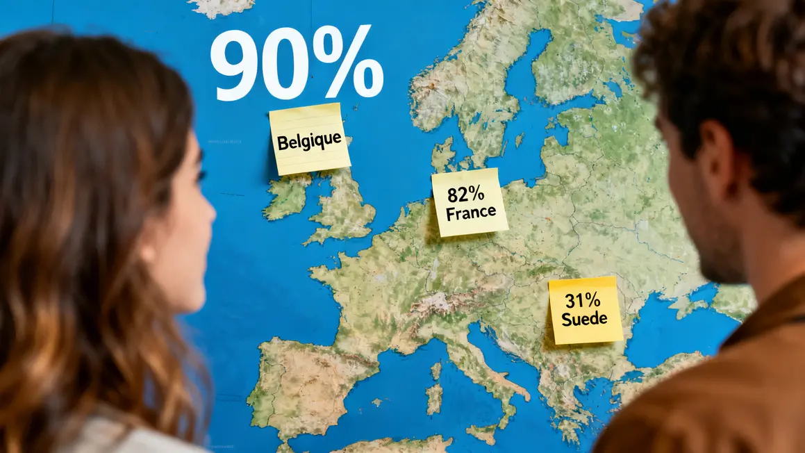 Carte Europe taux impôt succession pays