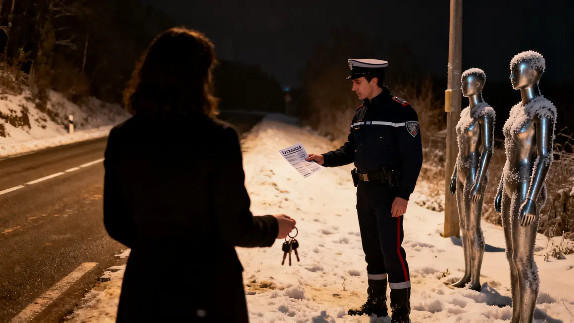 scene choc sur rn11 telephone volant gendarme