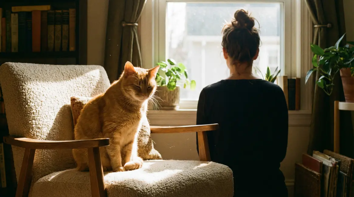 chat ferme paupieres lentement signal confiance salon