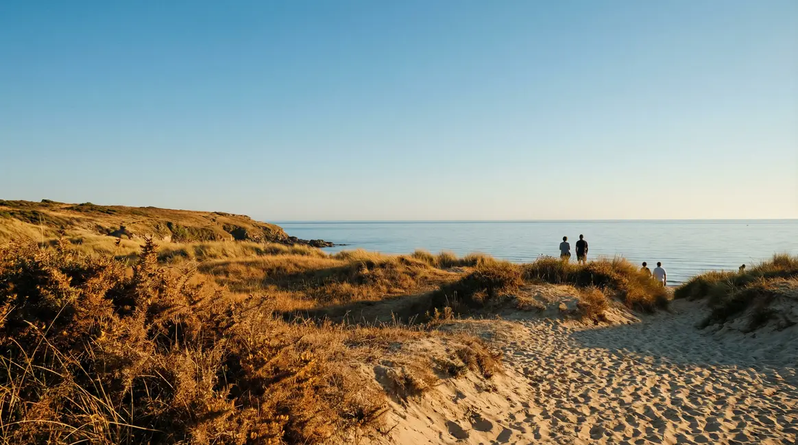 plage bretonne sous sécheresse climat chaud