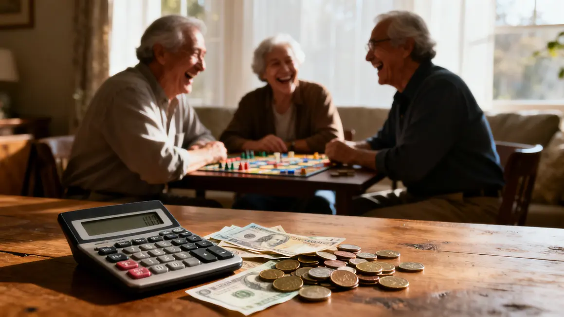 Seniors rient autour d’un jeu, colocation abordable à Saint-Nazaire