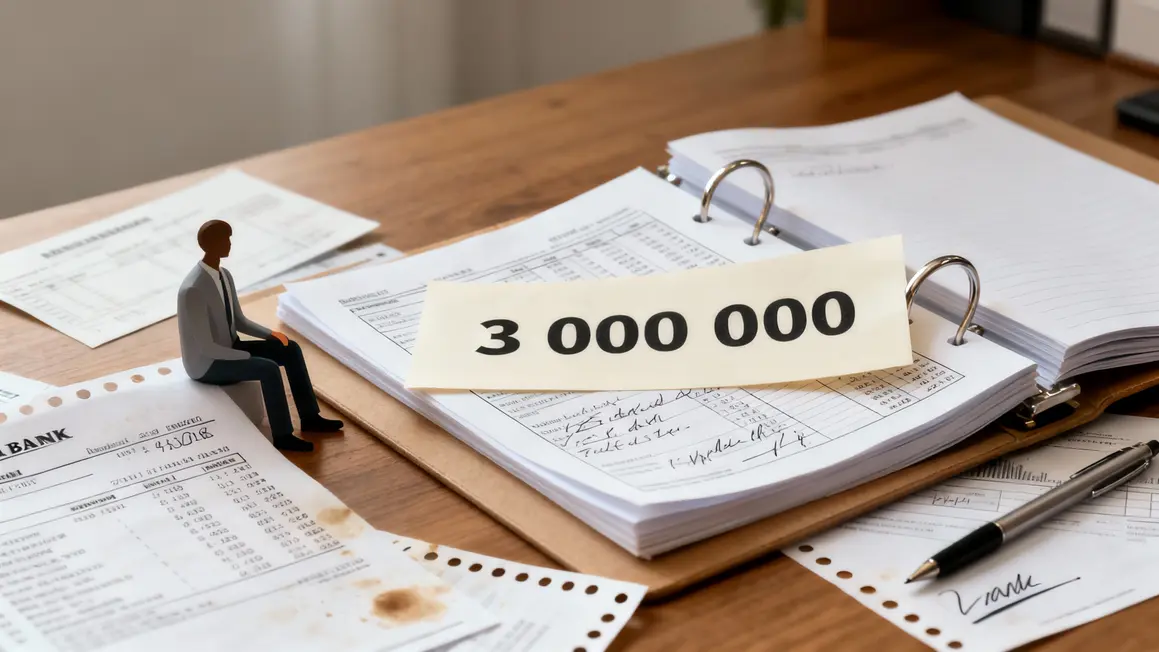 Classeur ouvert chiffres PEL fermés, ambiance administrative