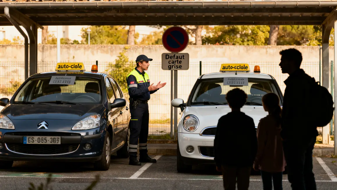 agent verbalise autos ecole carte grise val d oise