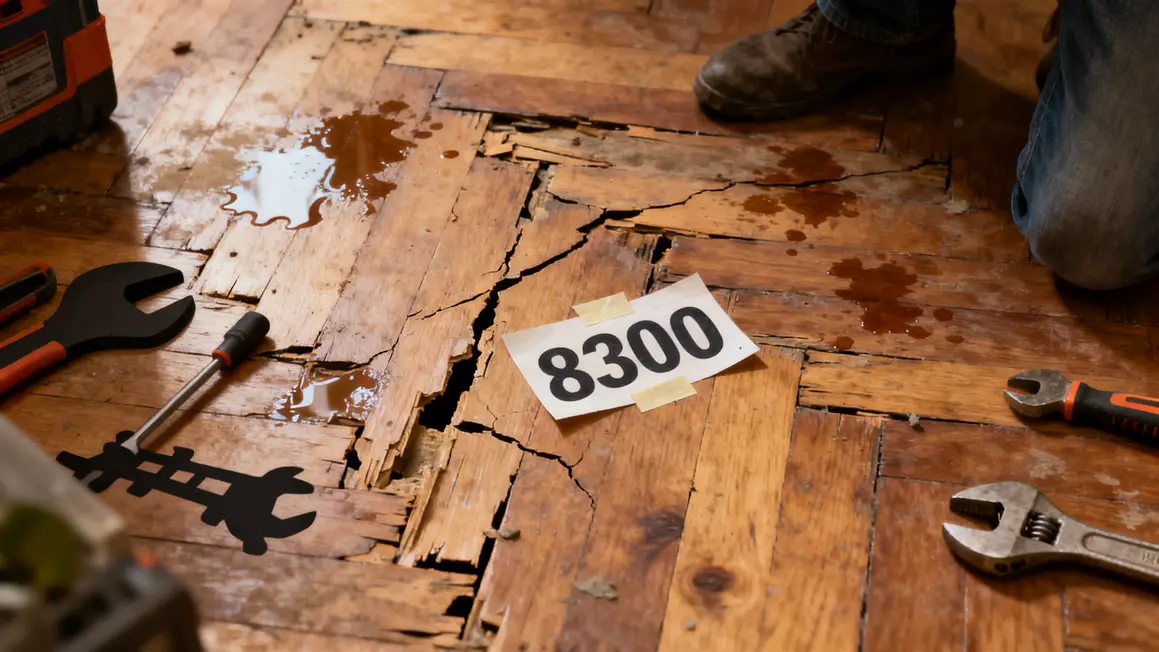 Parquet fissuré et devis travaux 8300