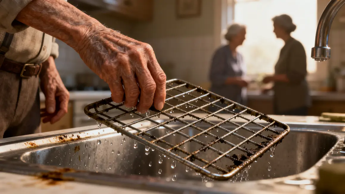 main senior grille sale fatigue aide cuisine