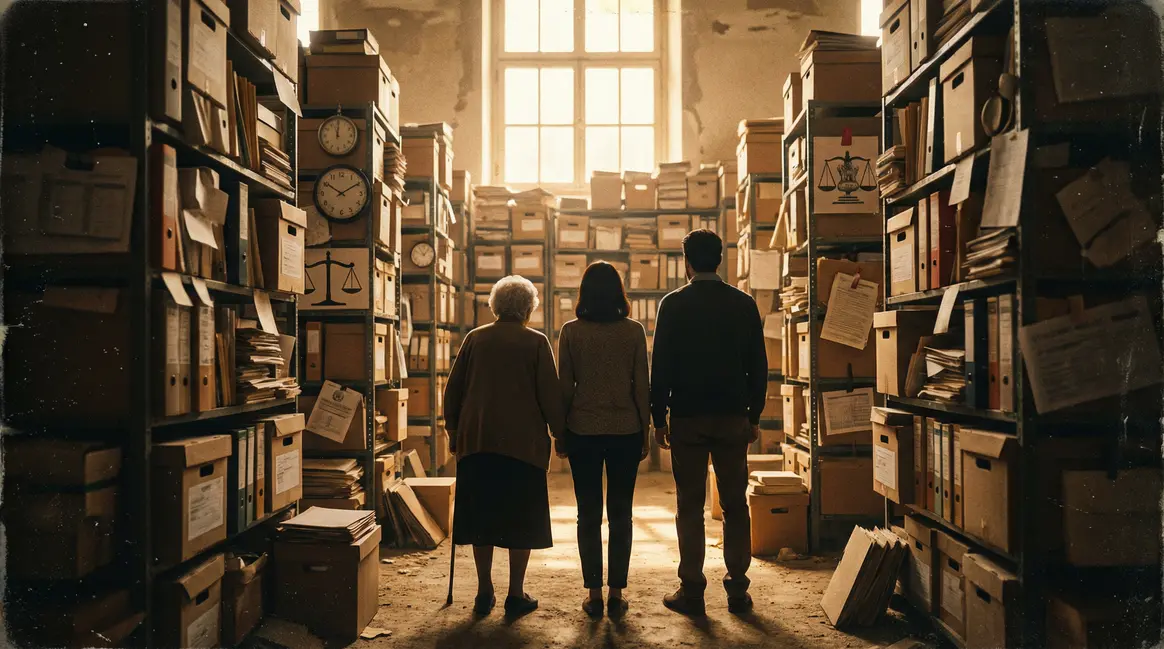 senior et enfants devant labyrinthe fiscal donation succession