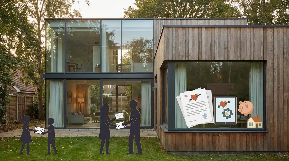Maison moderne dons familiaux exonérés achat logement