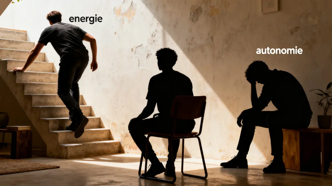 Personnes plus de 50 ans effort escalier et fatigue energie autonomie