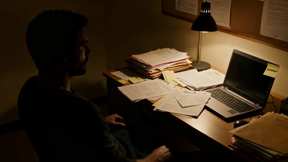 homme enquete papiers entretien propriétaire