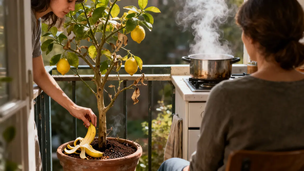 Engrais maison citronnier balcon marc café banane