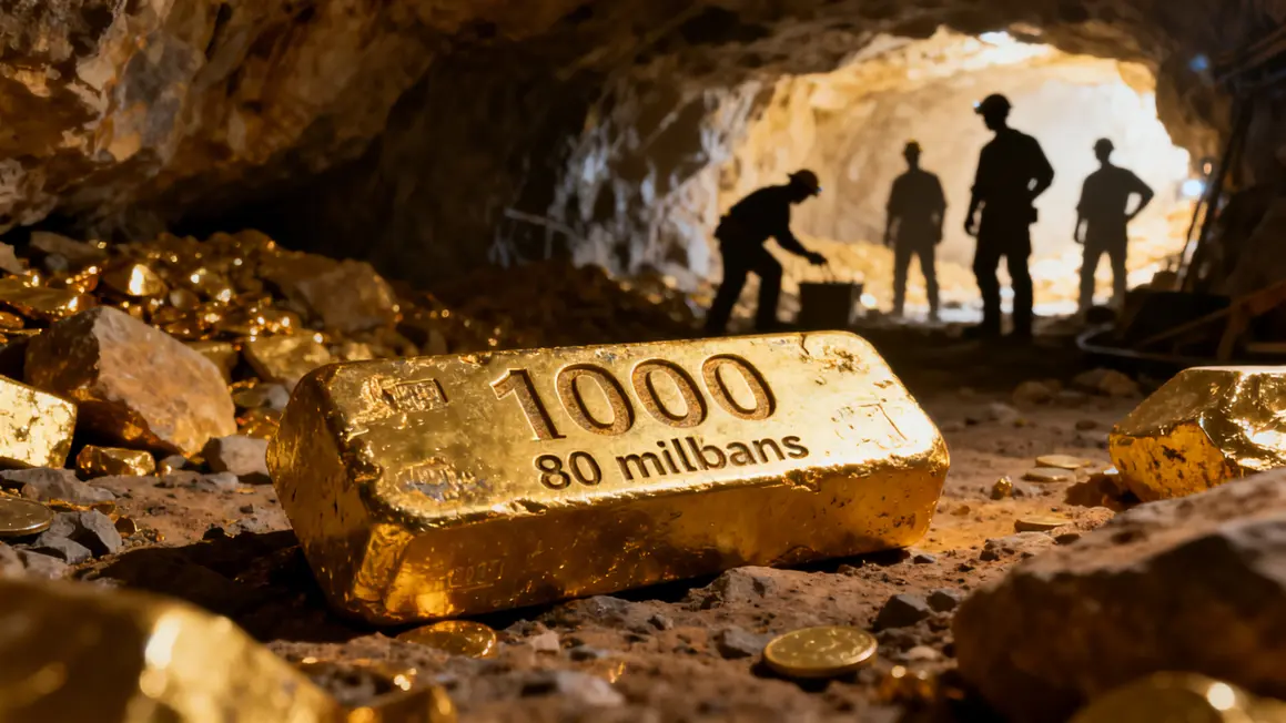 Galerie miniere 1000 tonnes or