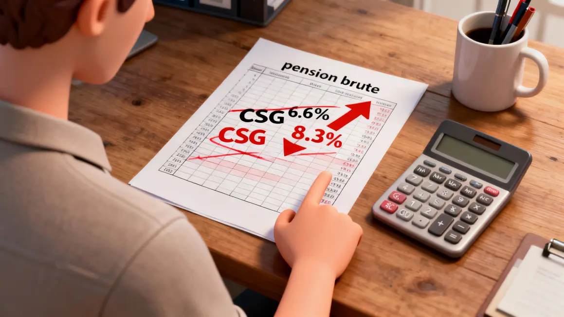 hausse pension retraite baisse nette csg
