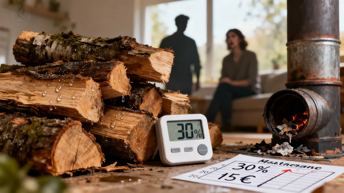 Humidimètre bois de chauffage humide 30 pourcent
