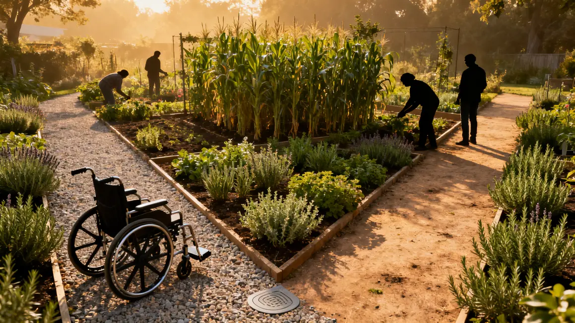 parcelle foisonnante accessible foodscaping accessible