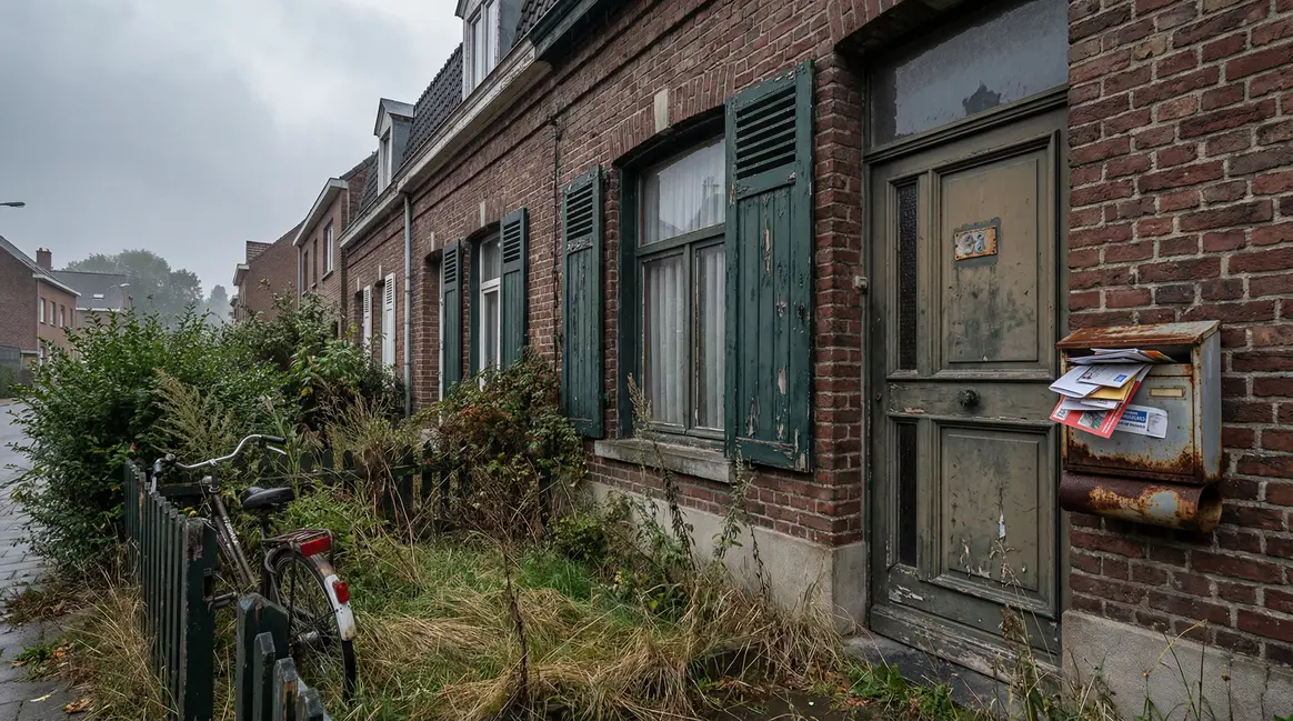 photo maison squattée fermée jardin abandonné