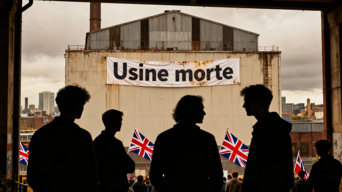 ouvriers manifestent devant usine morte Strasbourg
