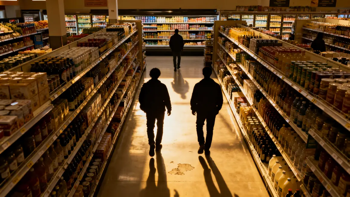vue du dessus placement rayons parcours clients supermarche
