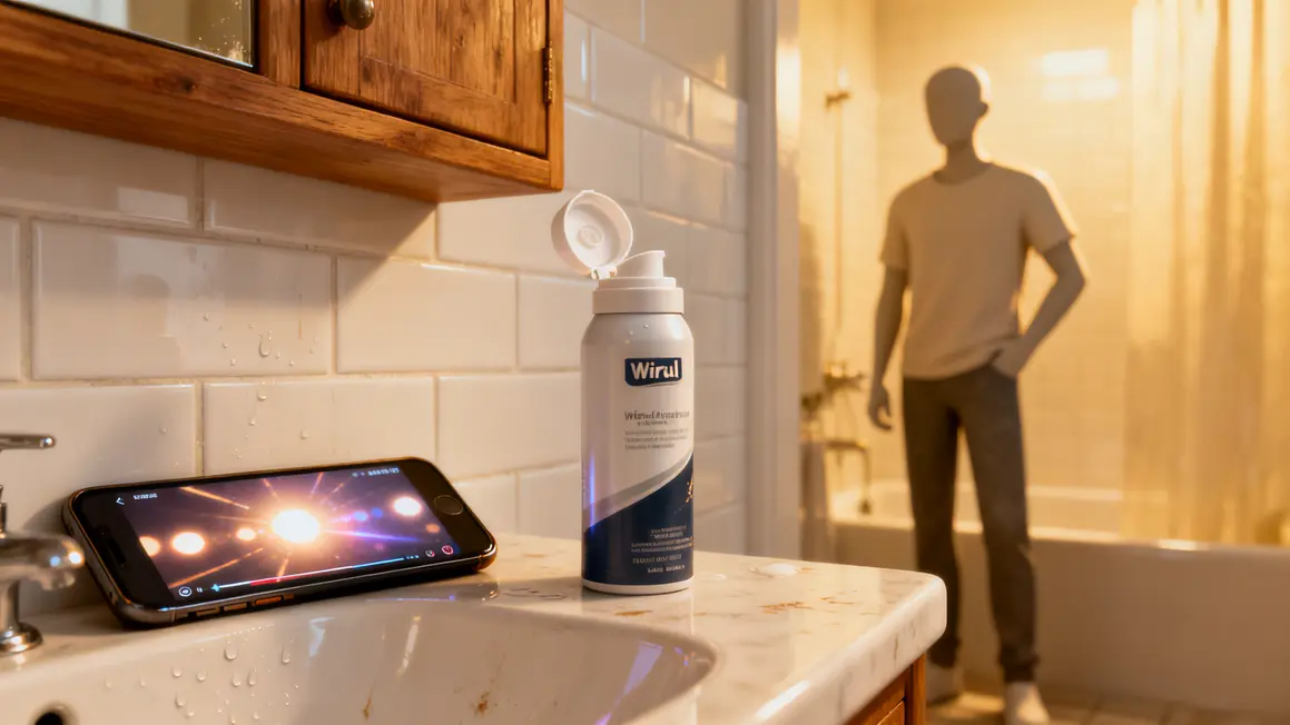 mousse à raser salle de bain astuce virale