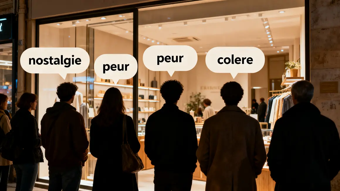 File clients Nature et Decouvertes devant magasin réactions