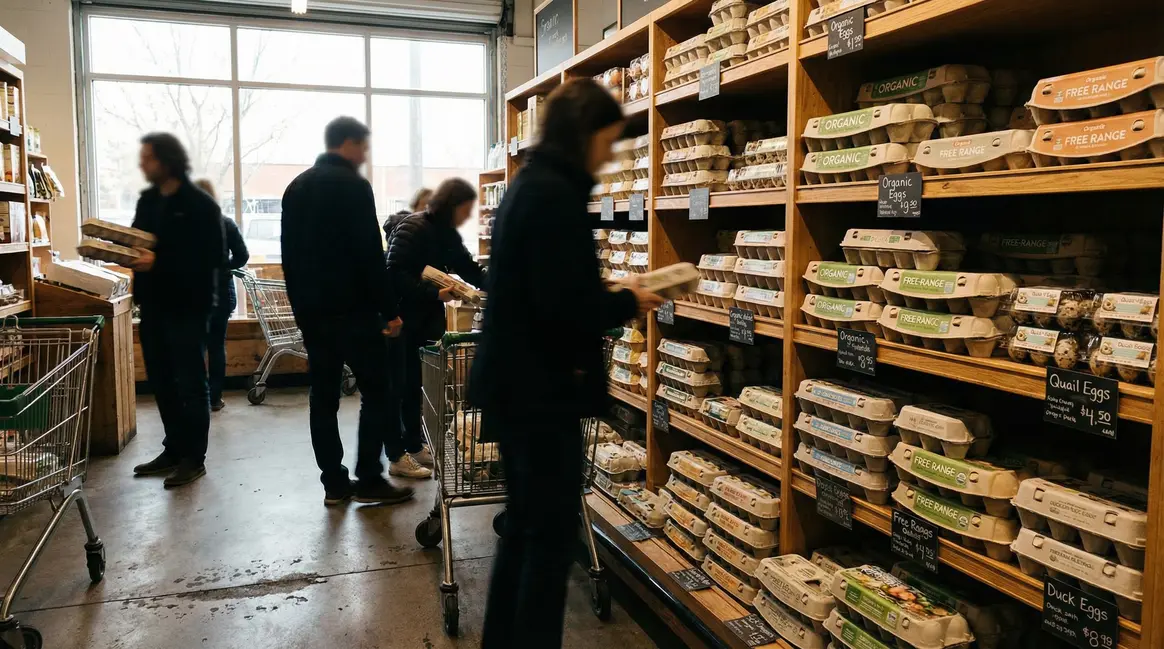 Rayon de supermarche oeufs tous modes elevage