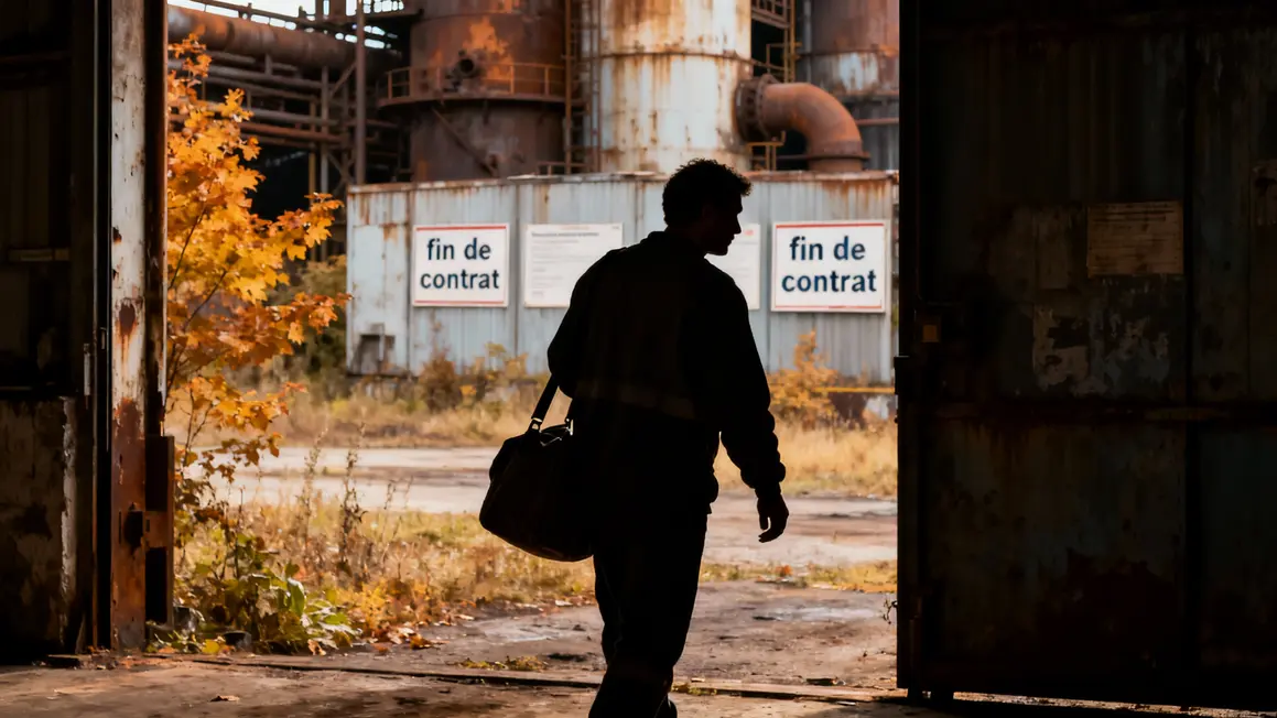 Ouvrier quittant usine Champagnole retraite