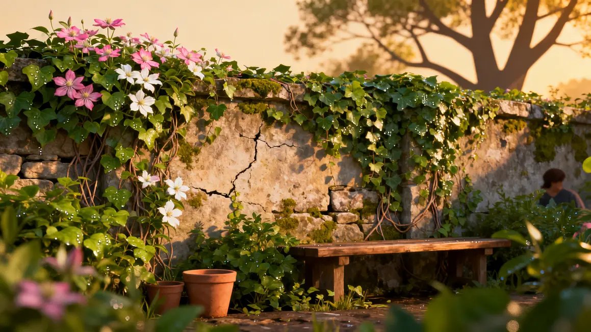 mur couvert chevrefeuille parfum plantes grimpantes printemps