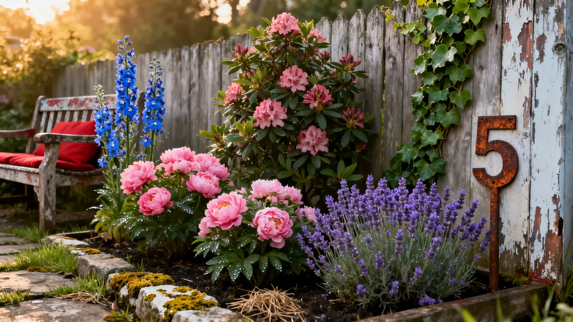 jardin 5 plantes croissance rapide fleurs