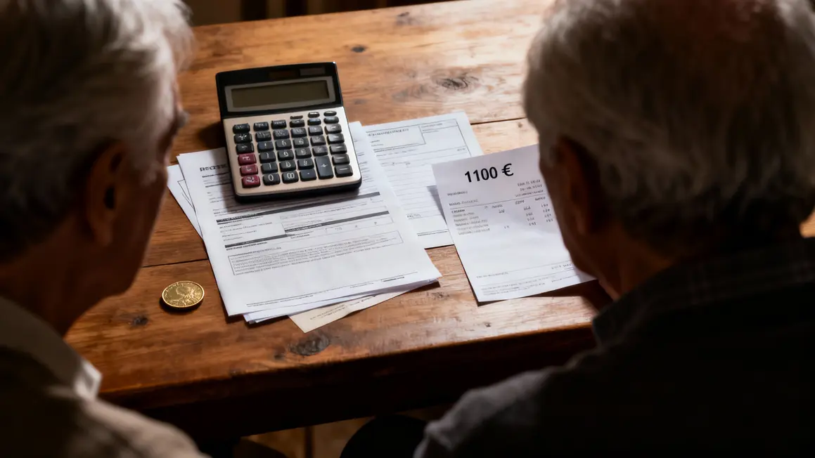 Retraités calculant taxe foncière 2026 facture 1100 euros