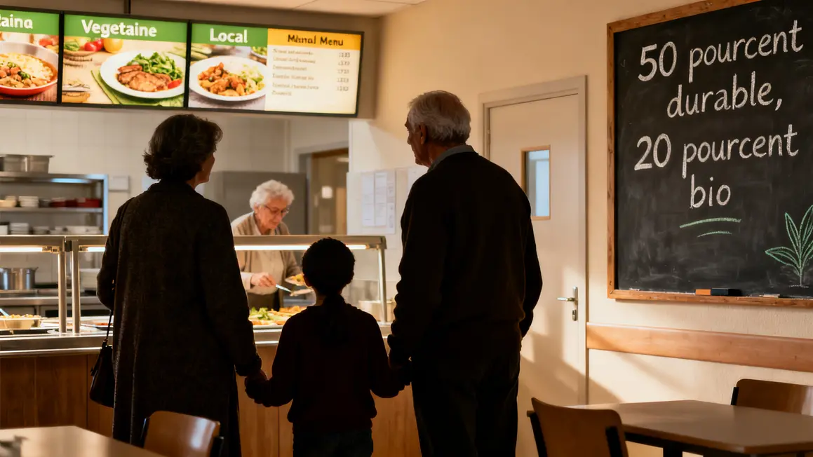 Famille maison retraite cantine menu plats vegetariens locaux restauration collective