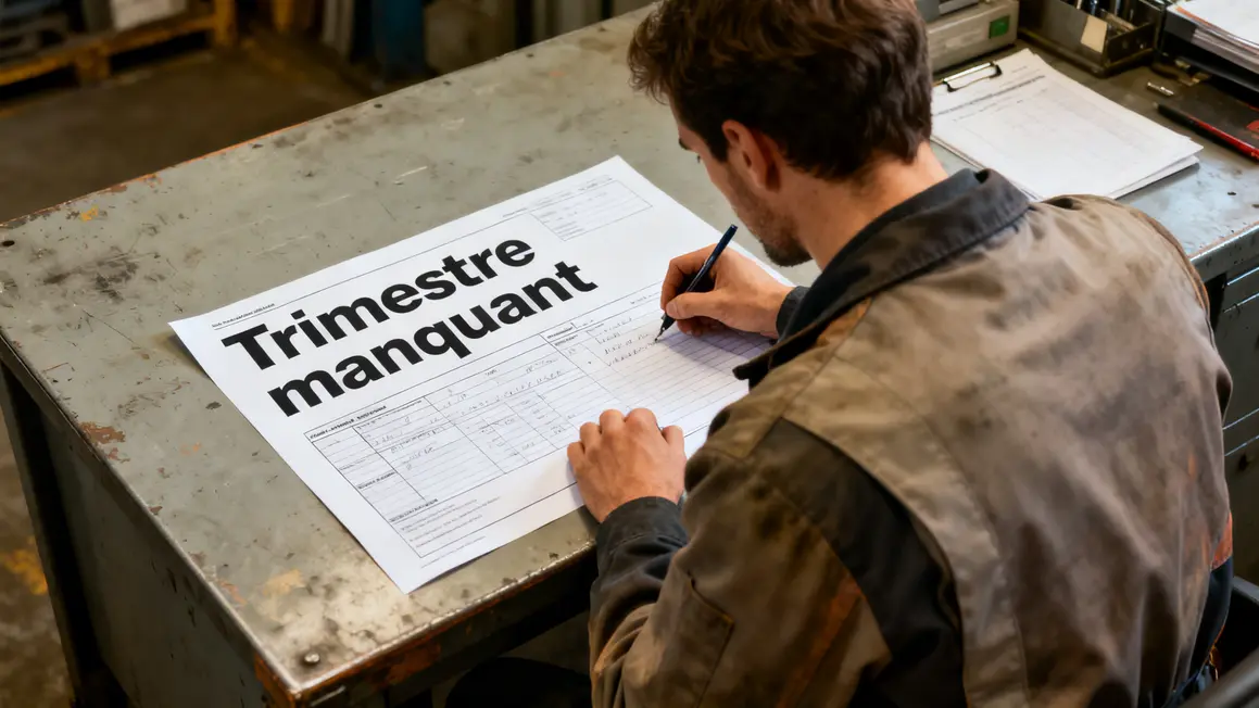 homme formulaires trimestre manquant retraite