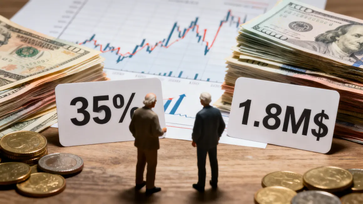 Tableau richesse seniors avec 39 pourcent 1 8M dollars