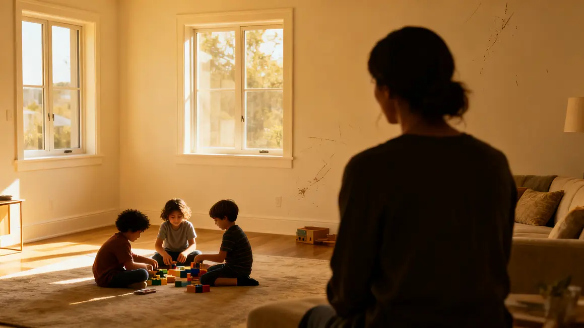 Salon rénové lumineux enfants et espoir à Pontivy