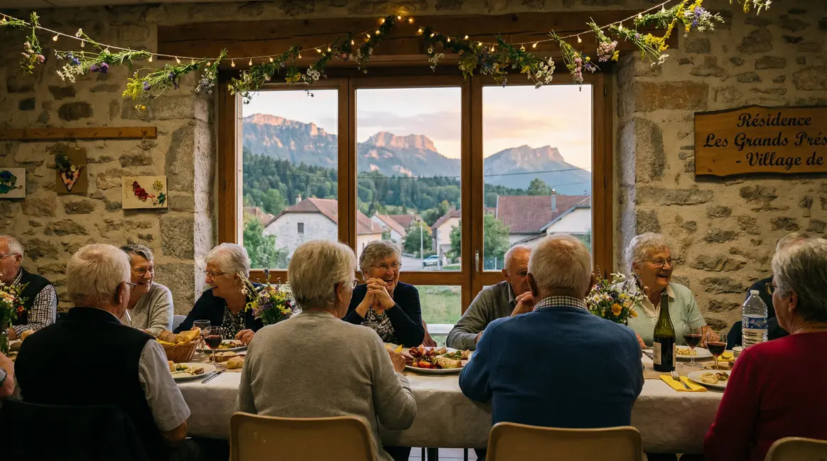 Salle decoree fete mariage residence autonomie Jura