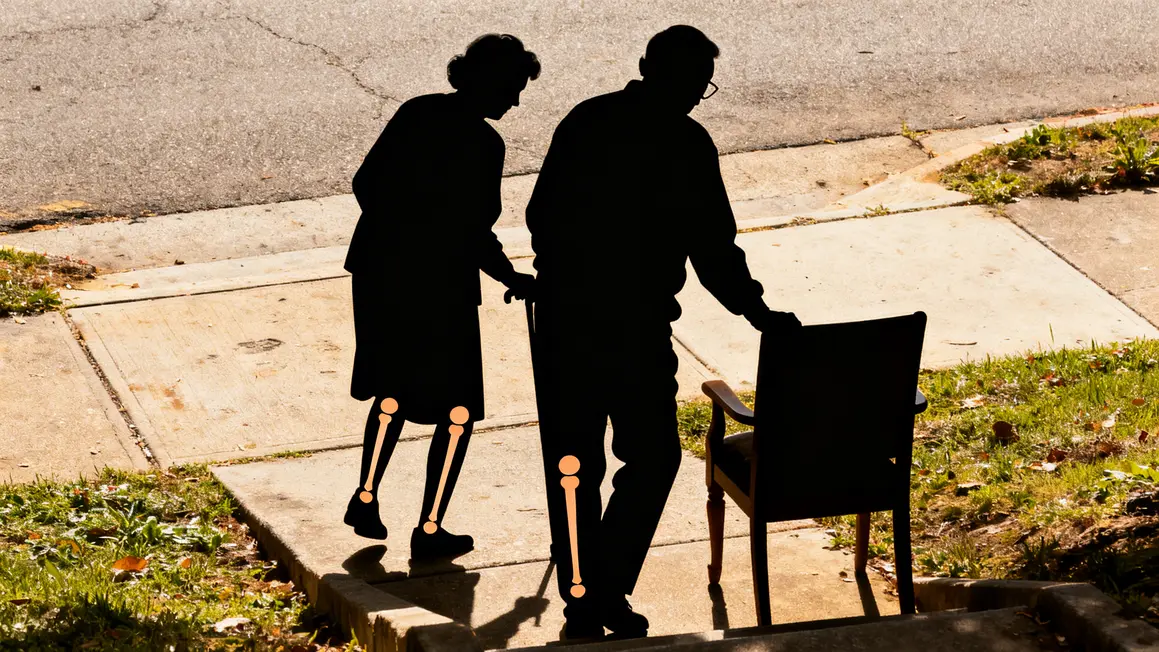 Senior difficulte marche articulations