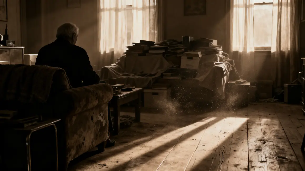 appartement sombre avec accumulation, senior, syndrome de Diogene